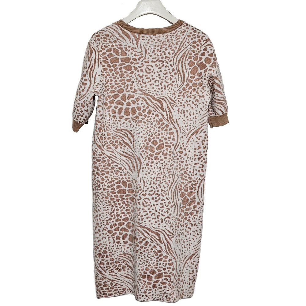 Ann Taylor Mixed Animal Print Sweater Shift Dress Size M Like New! ✨HP✨ - Picture 2 of 9